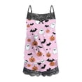 thumbnail image 5 of Simua Lace Cami Pajamas for Women, Womens Halloween Print Sleeveless Tank Top and Shorts Nightwear Pjs Set, Size S-XXL, 5 of 5