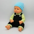 thumbnail image 3 of Miniland Educational Doll Clothes, Fits 12-5/8" Dolls, Mild Weather Jumper/Cap Set, 3 of 4