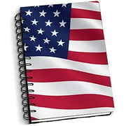 3D Royce Small 4"x6" Notebook by Artgame (American Flag)