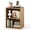 Natural, variant on Giantex 2-Cube Floor Bookshelf, 3-Tier Freestanding Bookcase, Contemporary Open Display Organizer, Natural