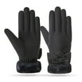 thumbnail image 3 of IDALL Snow Gloves,Waterproof Gloves Women's Winter Cycling Warm Gloves Plus Fleece Thick Cold And Windproof Gloves Ski Gloves,Gloves for Cold Weather Black, 3 of 3