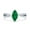 Green Emerald CZ, variant on Marquise Art Deco Infinity Wedding Engagement Ring Simulated Ruby CZ 925 Sterling Silver size 5
