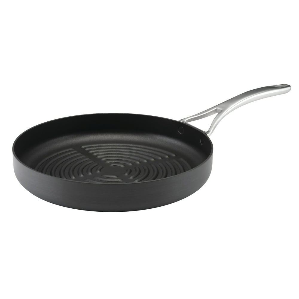 Anolon Nouvelle Copper Deep Grill Pan, 12Inch, Gray
