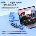 thumbnail image 2 of ORICO 7-Port USB C Hub 5Gbps Ultra-Slim Data USB C to USB 3.0 Adapter USB Splitter for Laptop, PC, MacBook, Mac Pro, Mac Mini, iMac, Xbox, Flash Drive, 2 of 15
