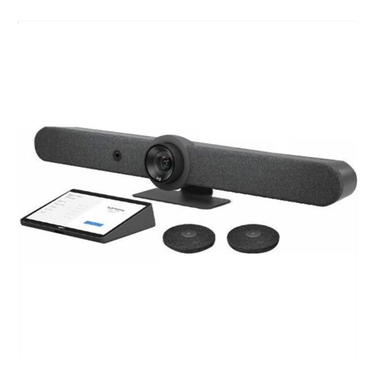 Logitech Rally Bar 4K Ultra HD All-in-One Video Conference Camera with ASUS NUC Mini PC, 10.1" TAP Touch Controller and 2x Mic Pods, TAA Compliant