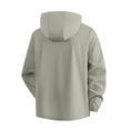thumbnail image 4 of Men's Summer Sun Protection Hooded Jacket Ice Silk Cooling Long Sleeve Top Casual Fishing Hiking Travel Outdoor Windbreaker Solid Color | AESTIVO,Green 2XL, 4 of 8