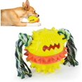 thumbnail image 1 of Juguete para masticar perros, juguete multifuncional para mascotas, juguetes para encoger molares, juguete de pelota de goma para limpieza de dientes para perros, juguete para masticar perros (yoy) Feliz Sencillez, 1 of 5