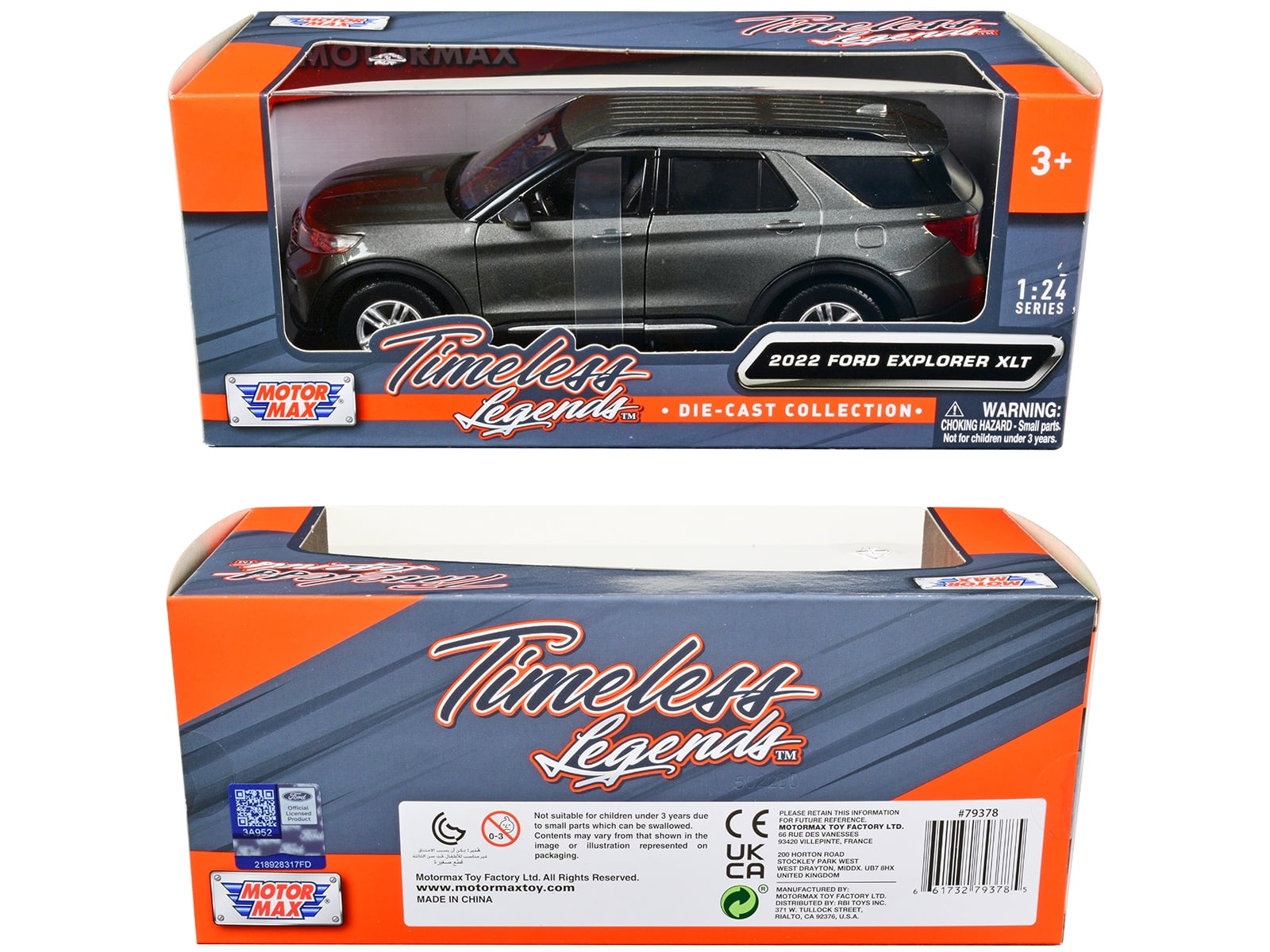 ミニカー Motor Max 2022 Ford Explorer Motormax 2022 Ford Explorer XLT Gray Metallic Diecast Model
