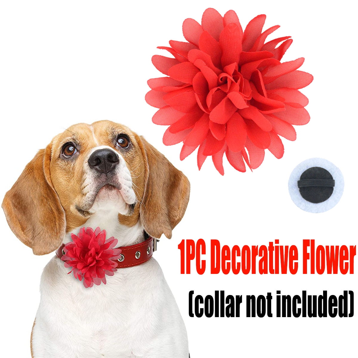 dog collar accessories flower