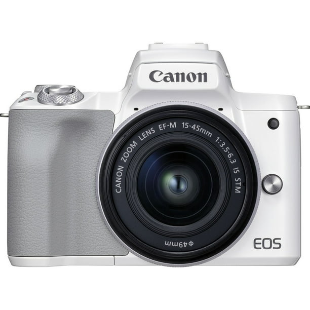 Canon EOS M50 MarkII ホワイト ミラーレス一眼 Amazon | カメラ EOS M50 Mark II ミラーレスデジタル一眼レフ 15-45mm