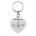 thumbnail image 1 of Photos Engraved - Custom Photo Engraved Heart Key tag in Stainless Steel - Free reverse side engraving - W-MHPM-KEY, 1 of 6
