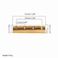 thumbnail image 2 of Pre-Slotted Brass Nuts Replacement 4 String Electric Bass Guitar Top Nut Electric Brass Guitar Accessories Flat Bottom, 2 of 13
