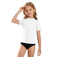thumbnail image 3 of Lightweight Boys Swim Shirt for Beach Pool Rash Guard Top for Junior Boys with Sun Protection and Comfort for Summer White 140, 3 of 5