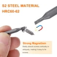 thumbnail image 4 of Uxcell 3pcs SL2.0 Slotted Screwdriver Bit 5/32" Hex Magnetic Flat Head S2 Steel, 4 of 6