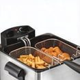 thumbnail image 4 of Electric Deep Fryer with 2 Baskets and Lid, 4.5 Liters Oil Capacity, Temperature Control, View Window, 1800 Watts, Stainless Steel Bestseling, 4 of 6