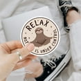 thumbnail image 2 of 3 Pcs Relax Nothing is Under Control Sticker Chilling Sloth Yoga Stickers, Funny Sarcastic Adults Decal Inspirational Quote - Vinyl Sticker 3 Inches for Water Bottles Laptop Phone Car Helmet Hard Hat, 2 of 5