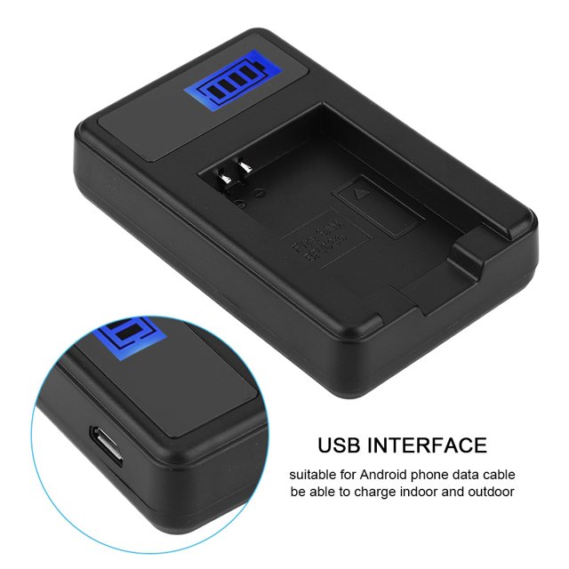 Batería de cámara USB protección contra sobrecarga de batería Pantalla de carga LCD para cámara Batería de iones de litio ANGGREK Otros