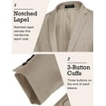 thumbnail image 4 of COOFANDY Mens One Button Casual Blazer - Sport Coat Business Suit Jacket, 4 of 6