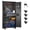 71''H-1Drawer-Black, variant on Aobabo Metal Storage Cabinet with Lock,Garage Storage Cabinet with Wheels,72In Steel Storage Cabinet for Garage Home Storage, Black Required-Assembly