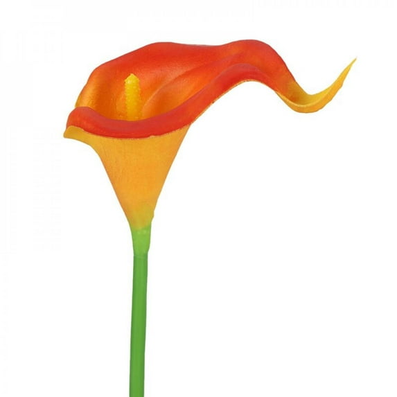 CawBing 20 PCS Calla Lily Simulation Flower Bridal Wedding Bouquet Real Touch Artificial Flowers Home Decoration Pography Props*