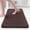 Brown, variant on Buganda Memory Foam Bathroom Rug, Soft and Absorbent Bath Mat, Comfortable Bath Rug Carpet for Bathroom Floor Dark Grey 30x20