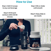 Invincible Supplements Advanced Whey Protein Isolate Vanilla – 22g Protein, MCT Oil Powder, Easy Mix Formula, 24 Servings
