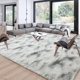 thumbnail image 1 of Alfombra de felpa Merelax Shaggy, 274 x 366 cm, teñida con anudado, gris y blanco, 1 of 8