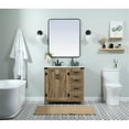 thumbnail image 6 of Elegant Decor Grant 36" Aluminum MDF Single Bathroom Vanity in Natural Oak, 6 of 8