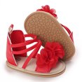 thumbnail image 5 of Penkiiy Baby Girls Boys Bowknot Sandals Premium Soft Anti-Slip Rubber Sole Infant Summer Outdoor Shoes Toddler First Walkers Red for 0-6 Months, 5 of 7