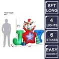 thumbnail image 6 of LuxenHome 6Ft L Reindeer Joy Outdoor Holiday Inflatable with LED lights, 6 of 6