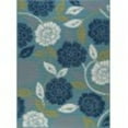 thumbnail image 2 of 5x8 Water Resistant, Indoor Outdoor Rugs for Patios, Front Door Entry, Entryway, Deck, Porch, Balcony | Outside Area Rug for Patio | Aqua, Floral | Size: 5'3'' x 7'3'', 2 of 7