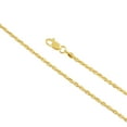 thumbnail image 2 of 10K Yellow Gold Diamond Cut Rope Chain Necklace â€“ Measures 20 Inches Length x 1.5mm Thickness, 2 of 7