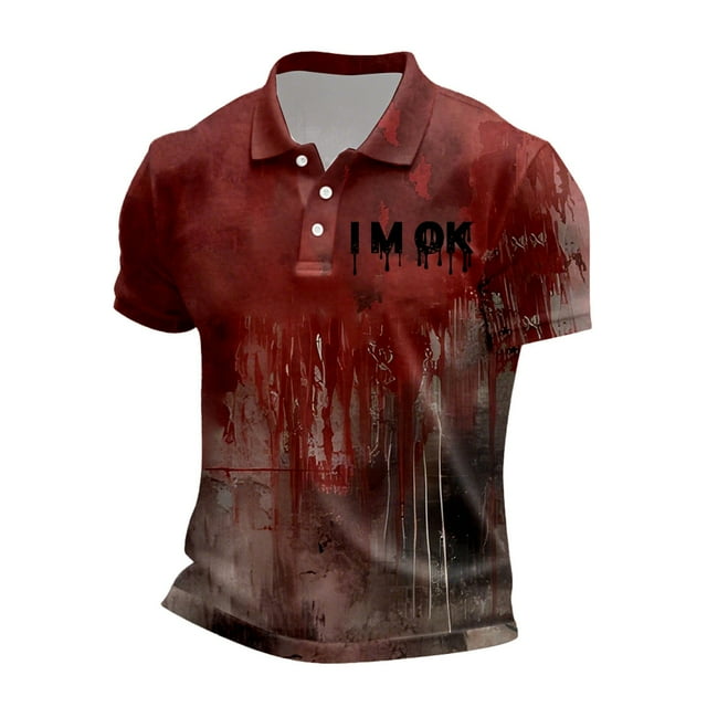 Halloween Men's Graphic Short Sleeve Shirt Design With German Lettering For Festive Celebrations And Parties Comfortable And Stylish For All Occasions