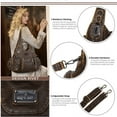 thumbnail image 3 of Angel Kiss for Women Large capacity Vegan Leather wallet and Handbags Crossbody Purses Multi pocket shoulder bag, 3 of 5