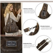Angel Kiss for Women Large capacity Vegan Leather wallet and Handbags Crossbody Purses Multi pocket shoulder bag