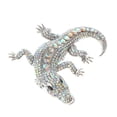 thumbnail image 2 of Large Alligator Rhinestone Brooch, 2 of 4