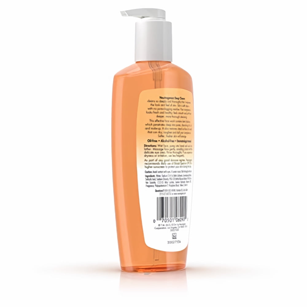 Neutrogena Deep Clean Facial Cleanser, Normal to Oily Skin, 6.7 Ounce