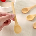 DGROEE Small Wooden Spoons, 6/12pcs Wooden Teaspoon Small Teaspoons