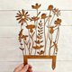 thumbnail image 2 of Artistic Steel Garden Decoration Stakes Flower Animal Shape Durability Landscape Markers For Flower Beds, 2 of 4