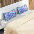 thumbnail image 7 of Coolnut Beautiful Mermaid Scales Pillowcase for Hair and Skin Silk Pillowcase Standard Size 20 ×26Inn, Soft and Breathable Slippery Satin Pillowcase Covers for Sleep Decor Giftsation 434, 7 of 7