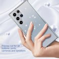 thumbnail image 5 of Allytech Glitter Case for Samsung Galaxy S22 Ultra 5G 2022, Crystal Clear Bling Sparkly Shiny Soft Flexible TPU Slim Drop Protection Shock-Absorption Case for Galaxy S22 Ultra 6.8" 2022 Released,Black, 5 of 6