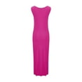 thumbnail image 4 of DJskiyers Plus Size Dresses For Curvy Women Fit Bodycon Dresses Trendy Cocktail Dresses Comfy Tank Dress Sleeveless Maxi Dress, 4 of 6