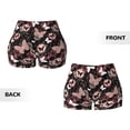 thumbnail image 5 of Kdxio Butterfly Print Workout Shorts for Women Seamless Soft Smooth Gym Yoga Scrunch Active Shorts, 5 of 9