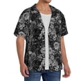 thumbnail image 2 of Kdxio Men's Hawaiian Shirt for Men Short Sleeve Shirt Black Cats In A Garden Summer Casual Holiday Beach Button Down T-Shirts, 2 of 5
