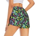 thumbnail image 4 of Picia Watercolor Cactuses Pattern Women's 2 in 1 Athletic Running Shorts High Waisted Workout Casual Gym Sweat Shorts with Comfy Liner Zipper Pockets-X-Large, 4 of 9