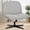 Gray, variant on Orange Factory Beige Office Chair, Armless Criss Cross Legged Chair No Wheels, Comfy Home Office Desk Chairs, Adjustable Swivel Padded Fabric Vanity Task Computer Chair