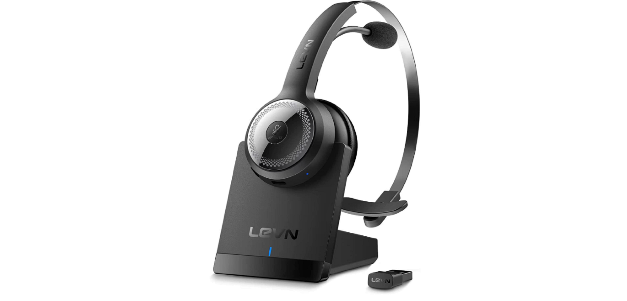 LEVN Bluetooth 5 0 Headset Wireless Headset With Microphone Walmart