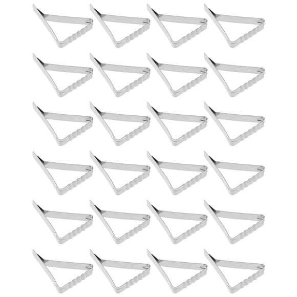 FESTFENDS 24Pcs Stainless Steel Tablecloth Clips Easy Install Clips for Outdoor Indoor Table Cover