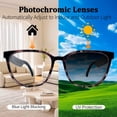 thumbnail image 6 of AI Smart Glasses with Real-Time Translation & Voice Assistant – Bluetooth Sunglasses with Noise-Cancelling Calls, Music, Touch Control, Photochromic Lenses, UV & Blue Light Protection-Black, 6 of 8