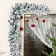 thumbnail image 5 of Decoración navideña de ratán blanco denso flocado, ratán para interiores y exteriores, para colgar en la puerta, árbol de Navidad de ratán, 5 of 5